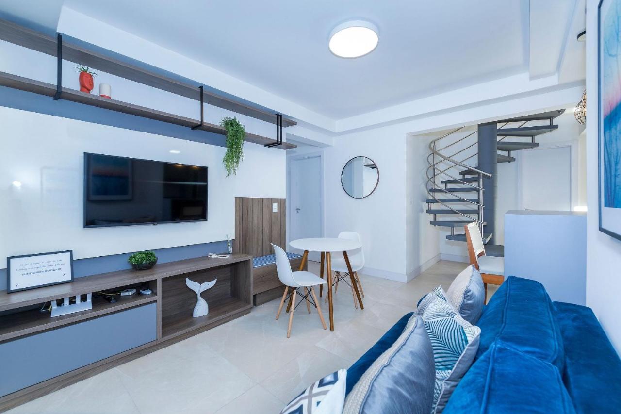 Terrazzo 602B: Beachfront Duplex with Pool and Fitness Center Bombinhas Exterior photo